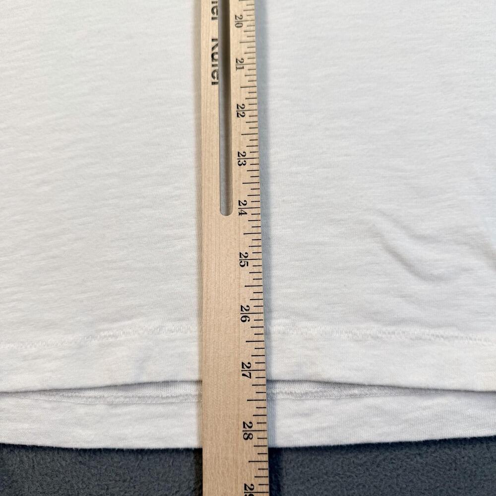 J.Crew Henley Shirt Mens XL White Cotton Long Sleeve Jersey Tee Garment-Dyed - Picture 6 of 9